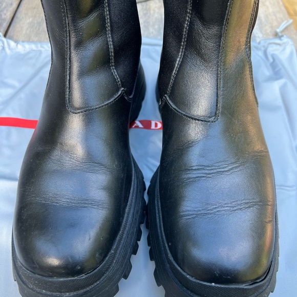 Prada Lug Sole Chelsea Boot - Picture 5 of 6